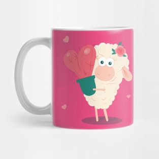 Loving Sheep Design Mug